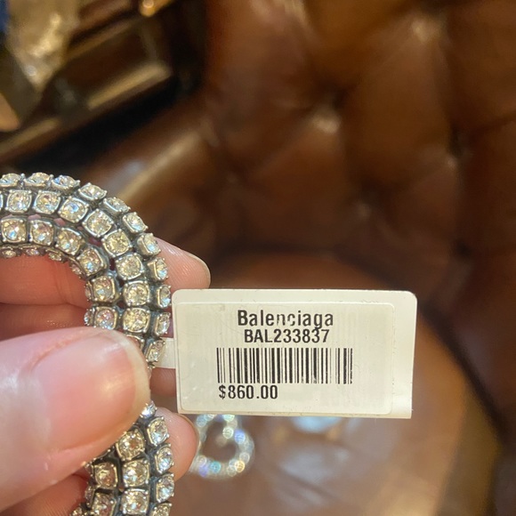 Balenciaga crystal heart earrings - Picture 7 of 11